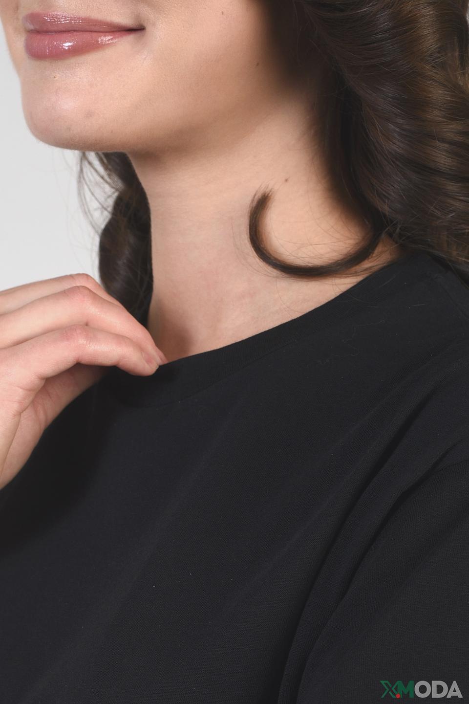 Платье Just Valeri с кружевом черное