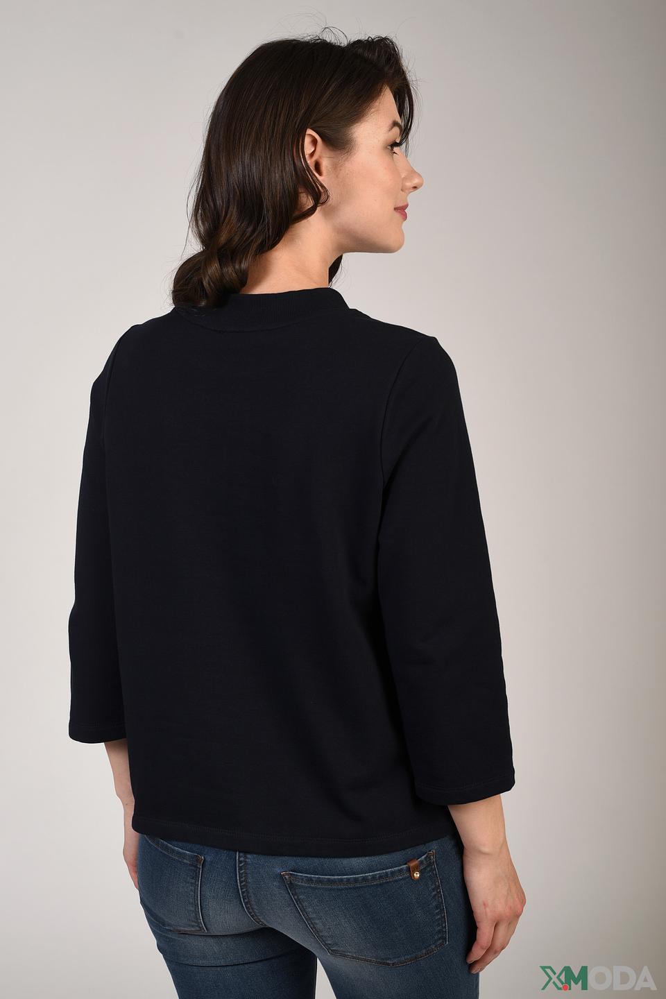 Пуловер Just Valeri с волнами чёрный