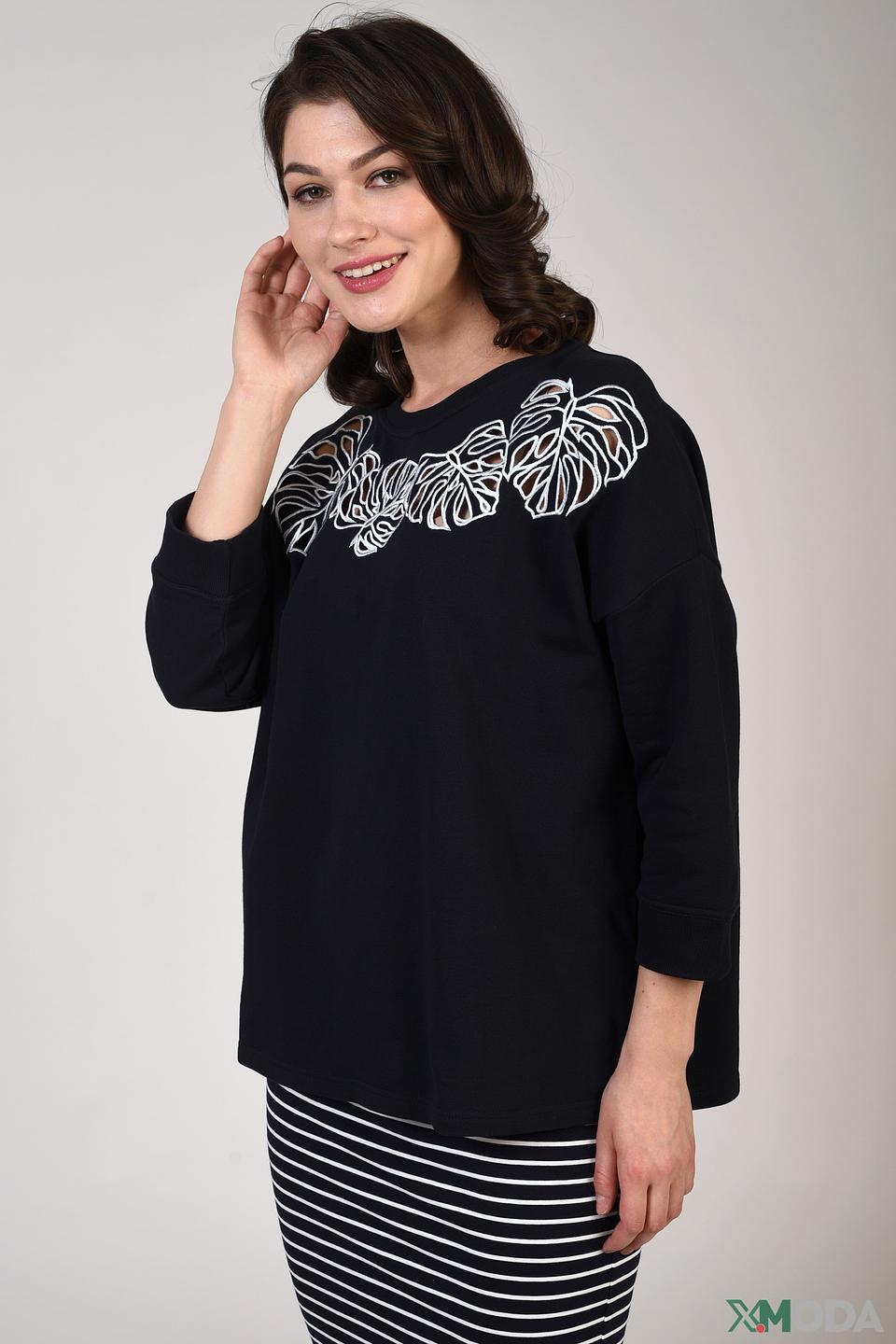 Пуловер Just Valeri с листьями