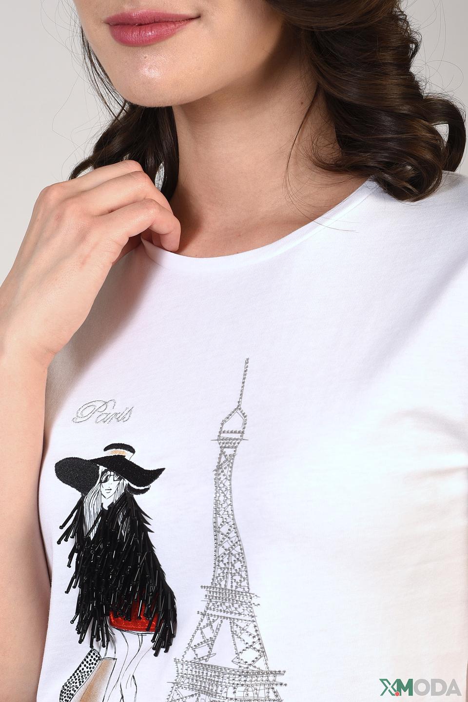 Футболка Pezzo с принтом Париж