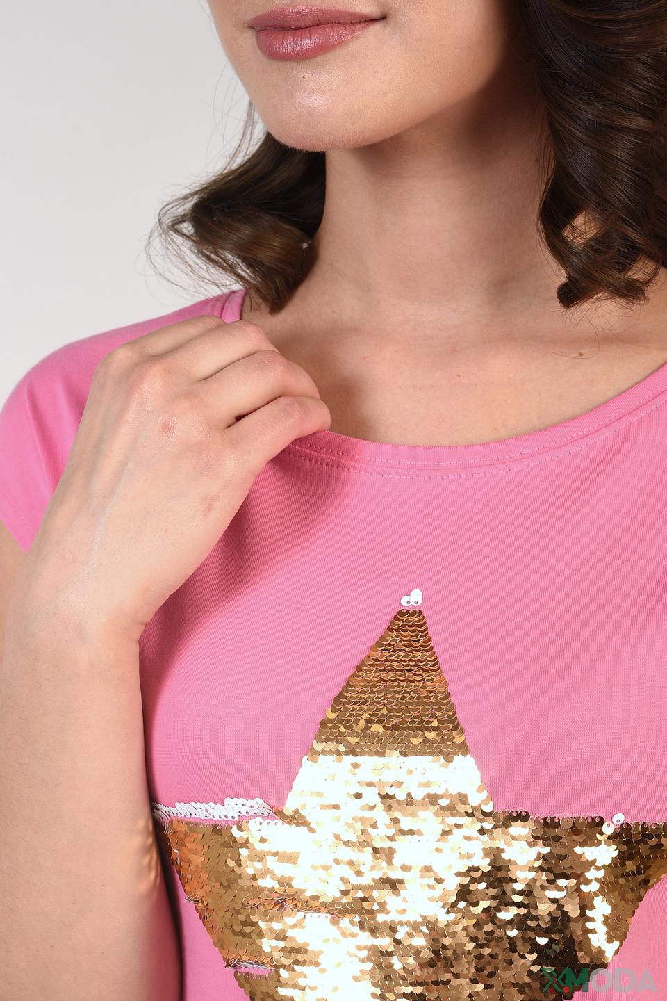 Футболка Pezzo с блестящей звездой