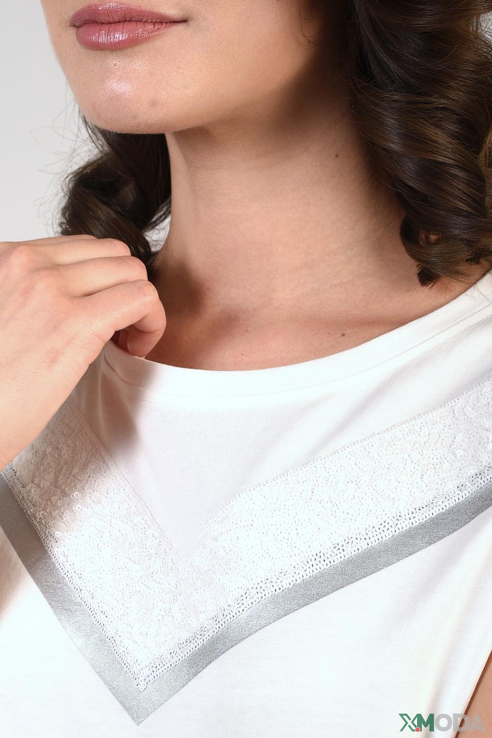 Футболка Pezzo с серебряной отделкой