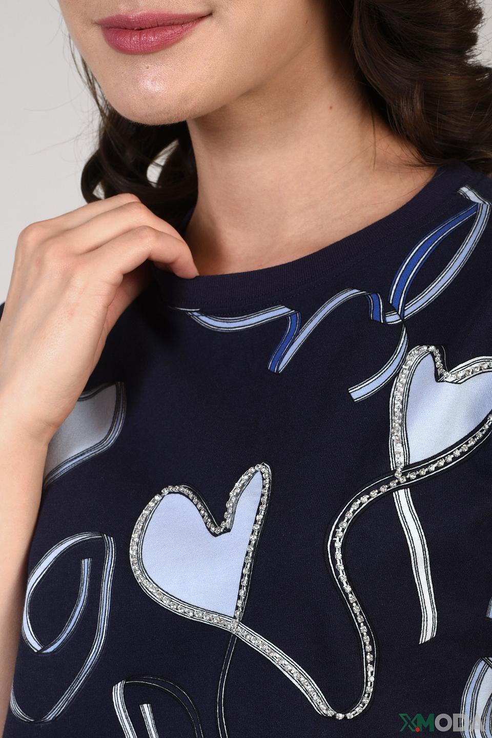 Блуза Pezzo с принтом сердец