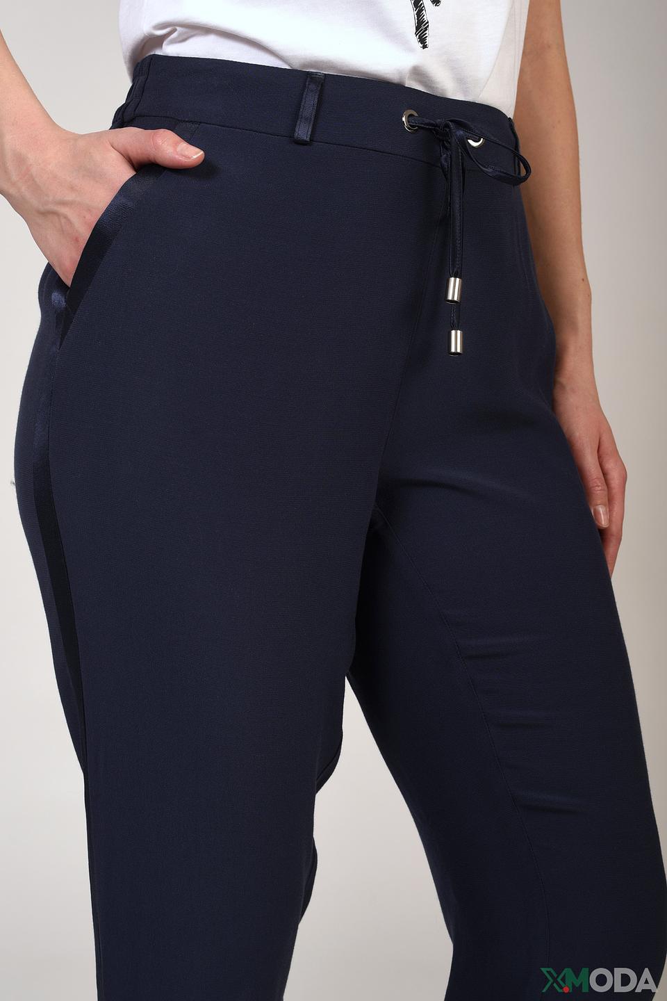 Брюки Pezzo темно-синие с поясом