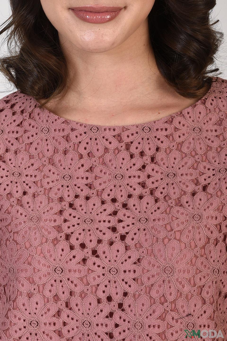 Платье Pezzo кружевное пудровое