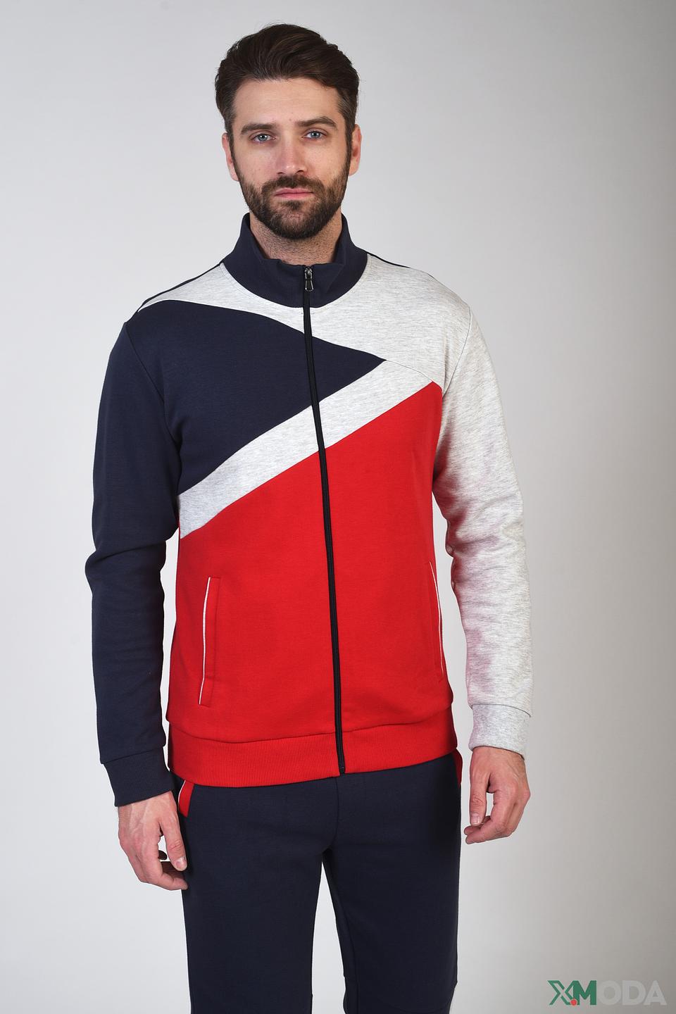 Кардиган Pezzo комбинированный красный