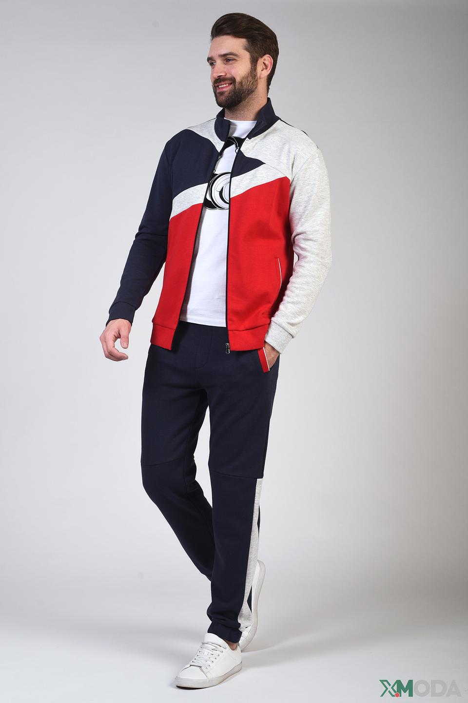 Кардиган Pezzo комбинированный красный