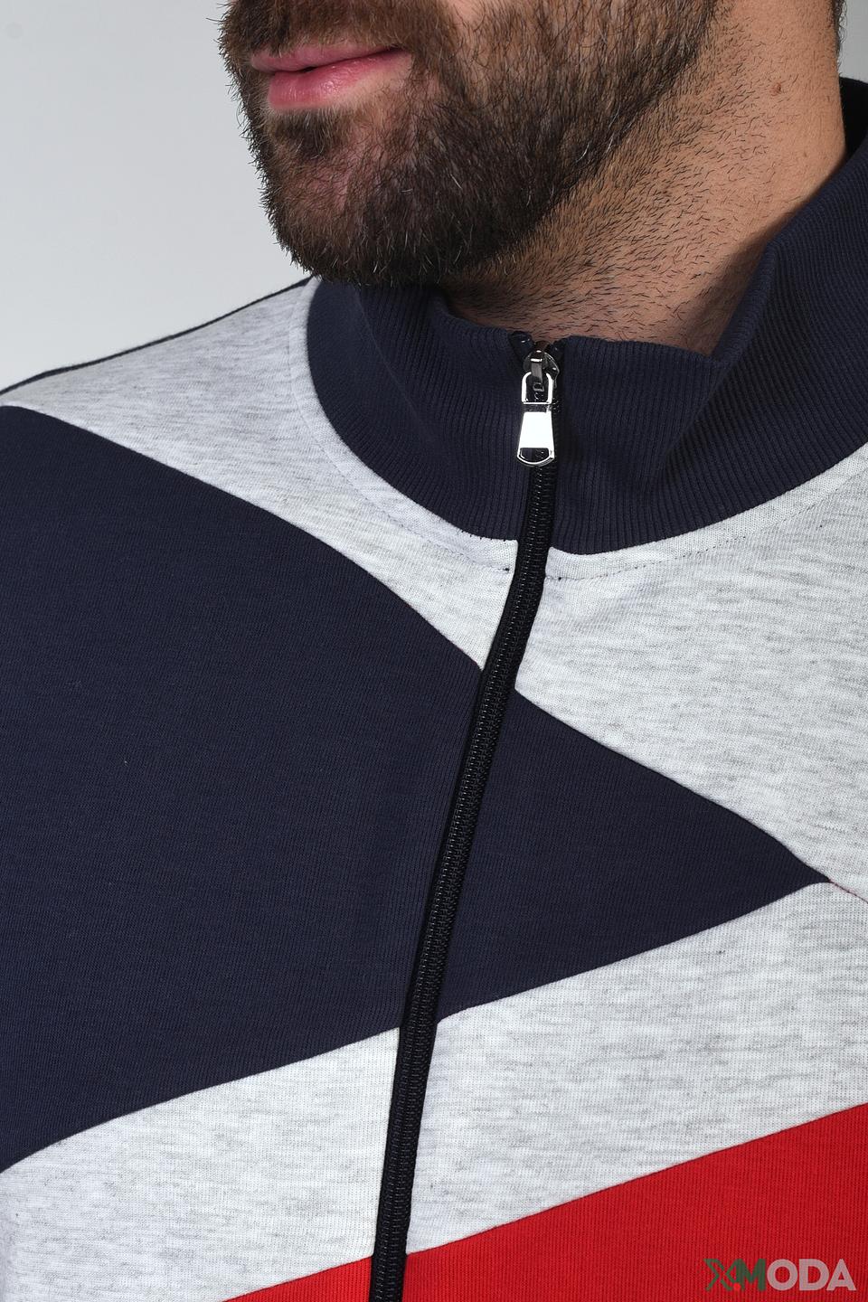 Кардиган Pezzo комбинированный красный