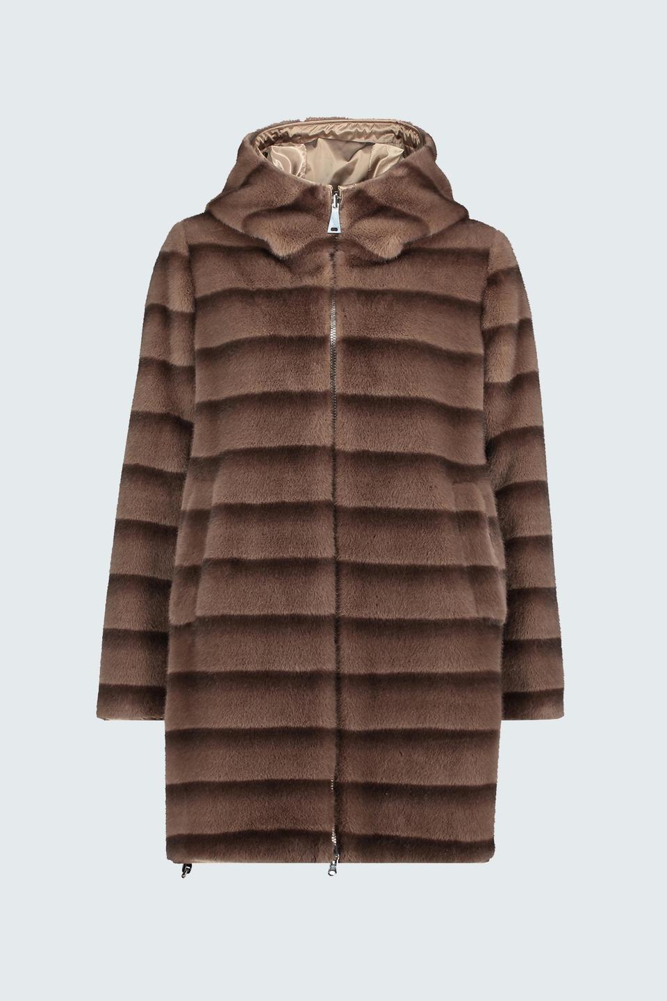 Коричневая куртка из искусственного меха Betty Barclay outdoor