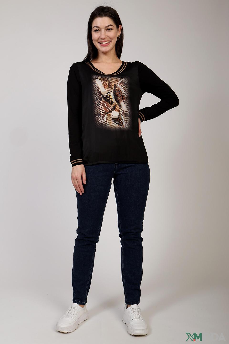 Джинсы Oui с декоративной отделкой