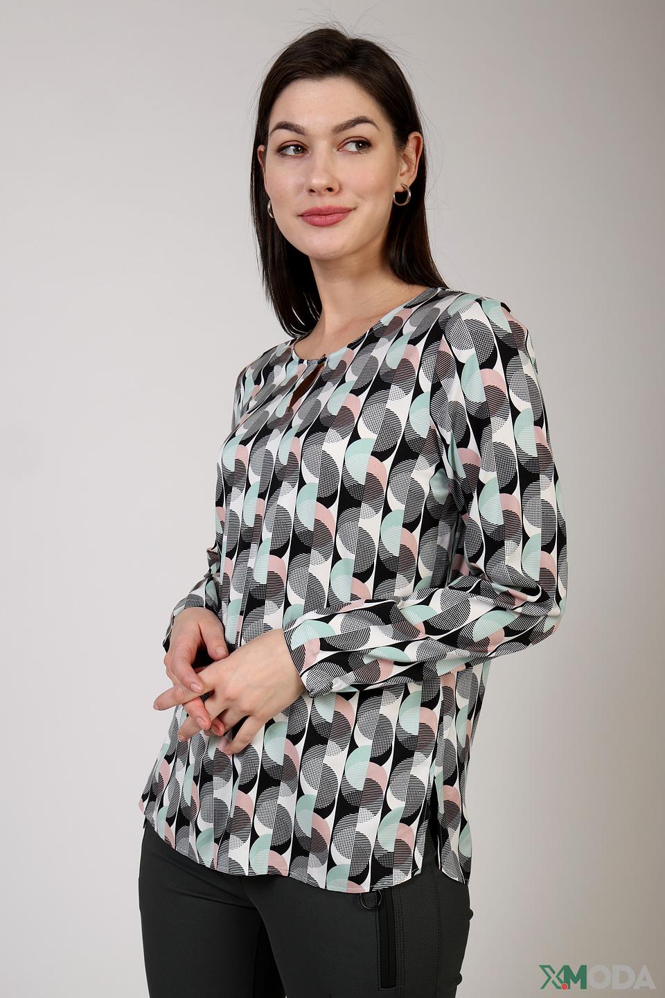 Блуза Bianca с геометрическим принтом