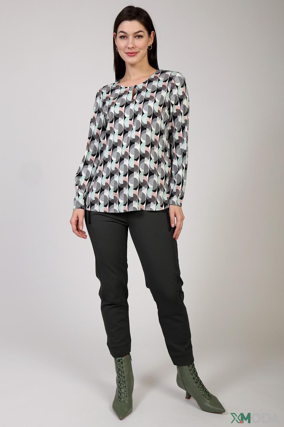 Блуза Bianca с геометрическим принтом
