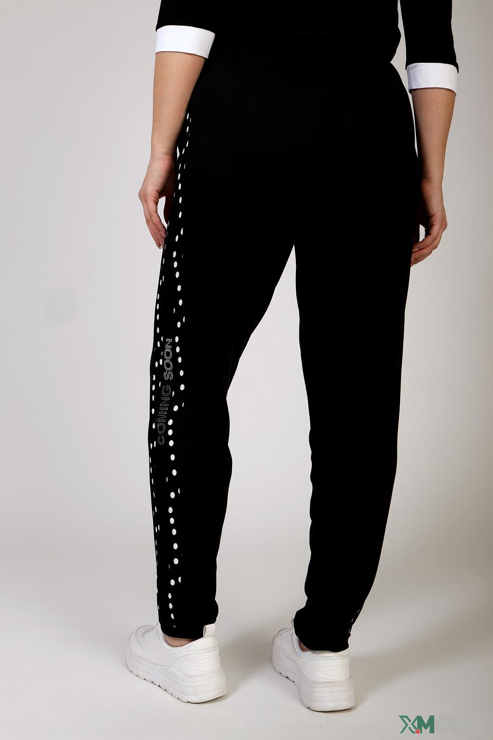 Брюки Doris Streich в горошек чёрные