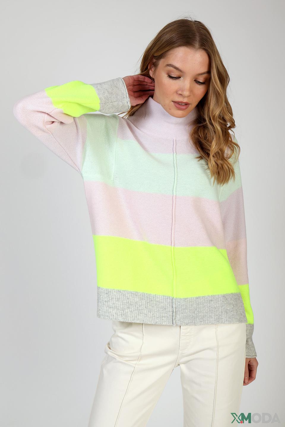 Пуловер Oui полосатый