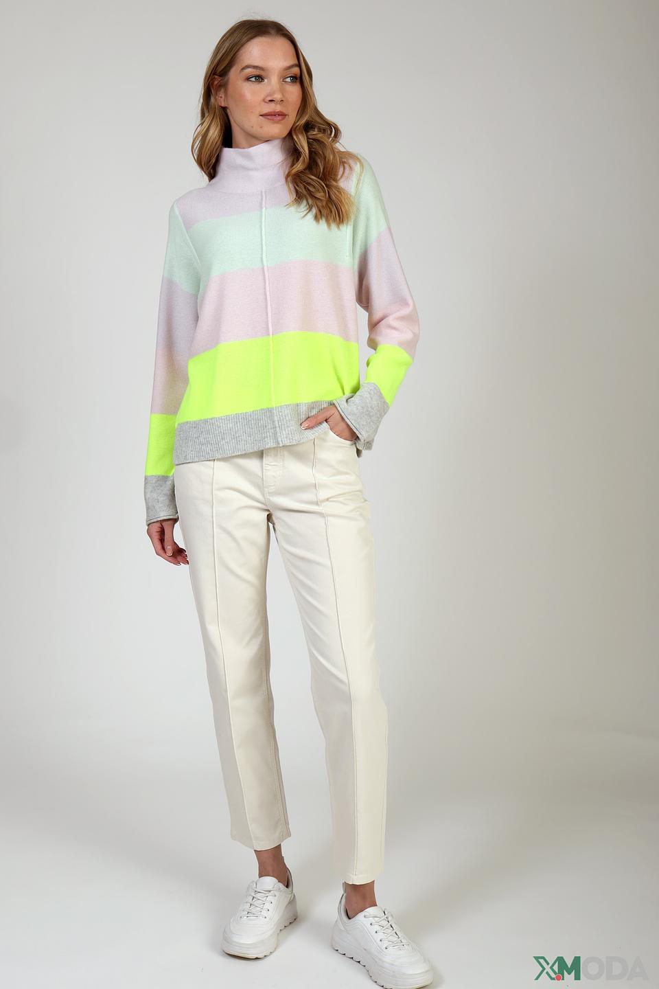 Пуловер Oui полосатый