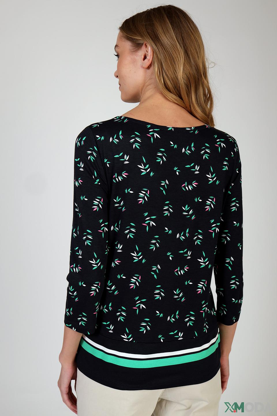 Блуза Taifun с принтом и полоской