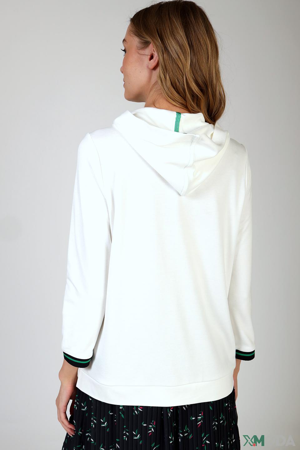 Пуловер Taifun с принтом белый