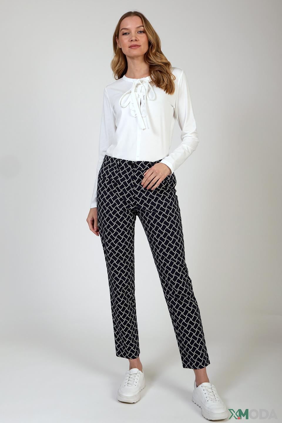 Блуза Taifun с завязками белая