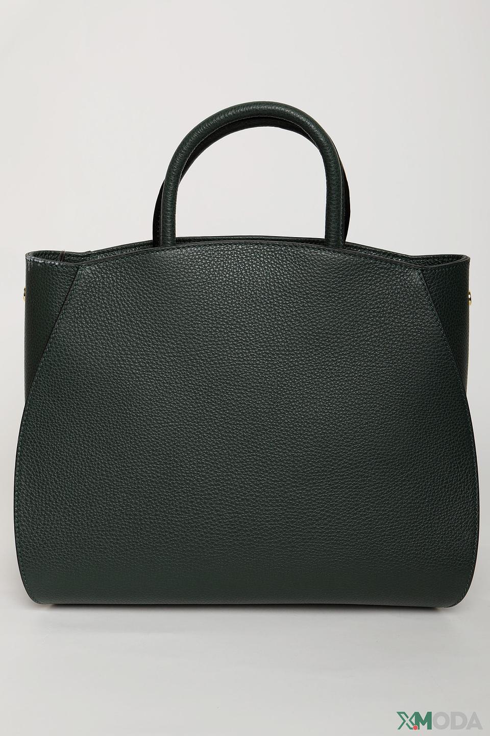 Сумка Coccinelle кожаная тёмно-зелёная