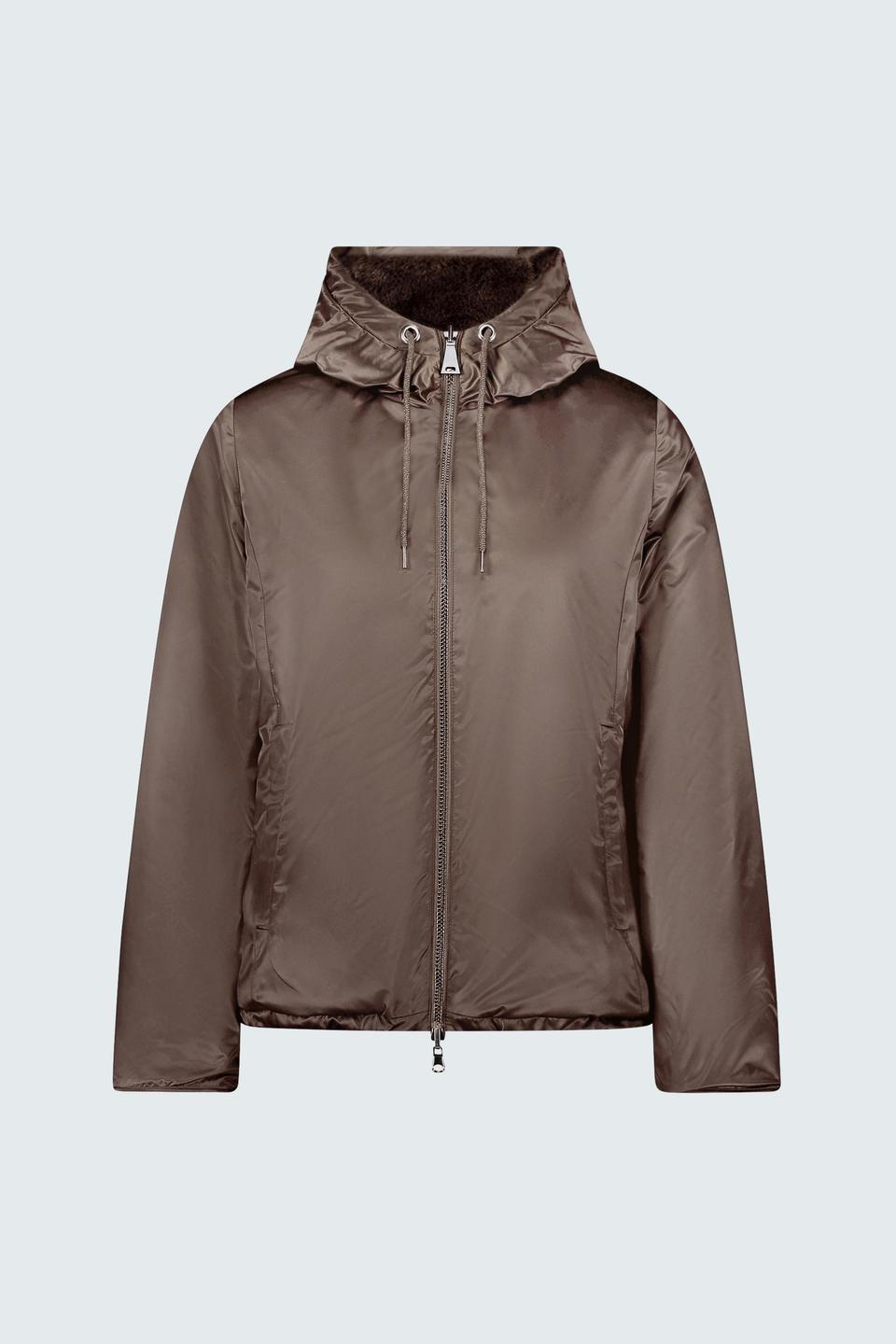 Коричневая куртка с капюшоном Betty Barclay outdoor