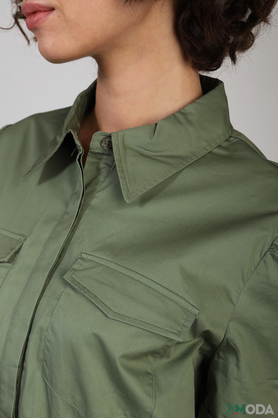 Платье Guess хаки с карманами