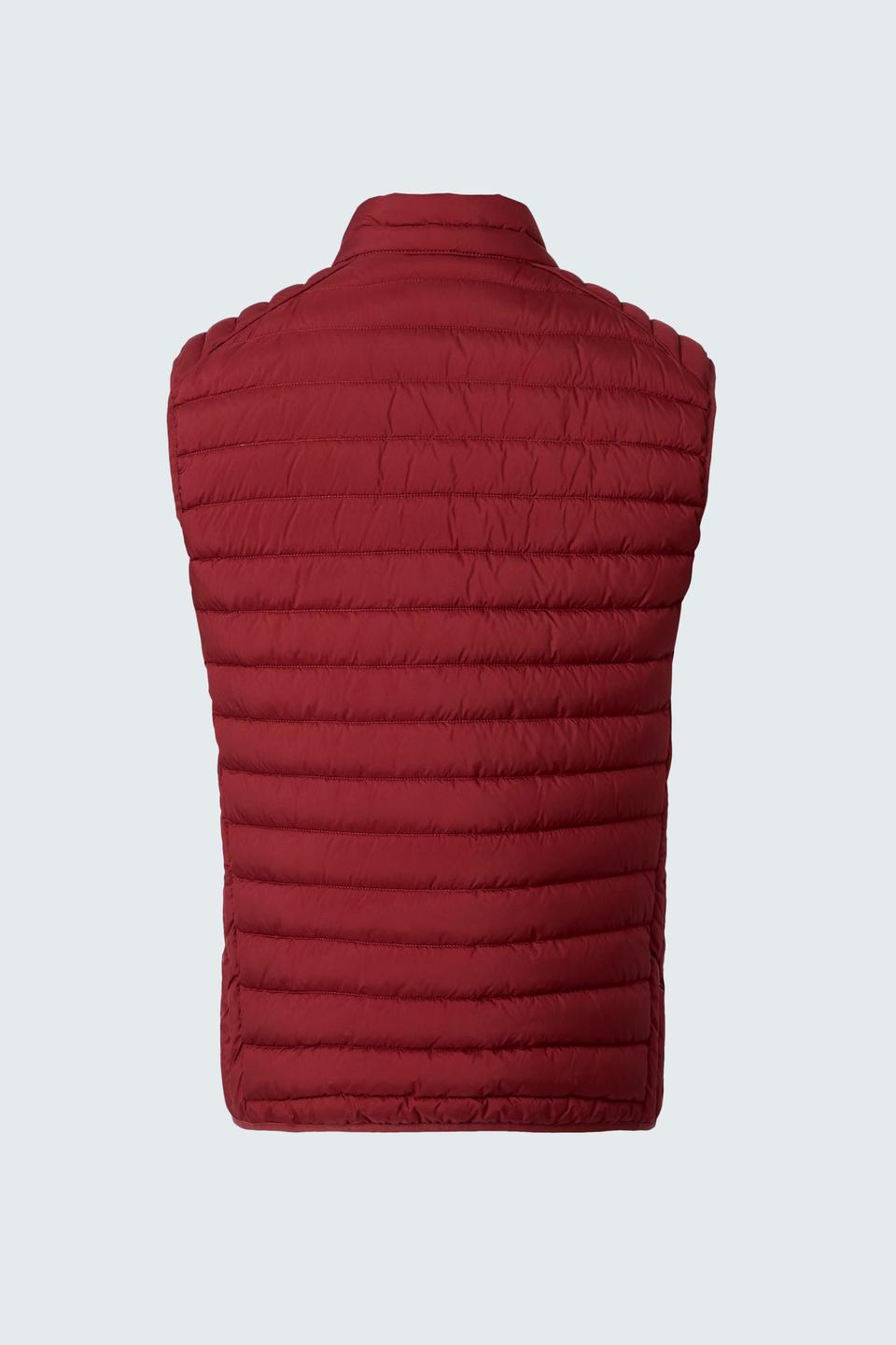 Бордовый стеганый жилет Casa Moda