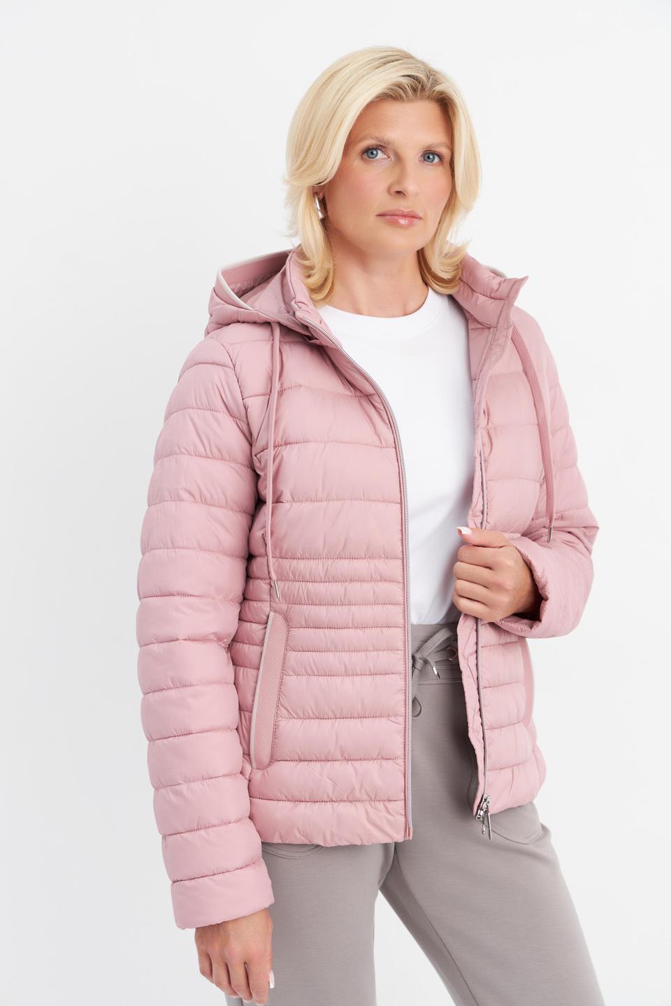 Светло-розовая куртка Betty Barclay outdoor с капюшоном