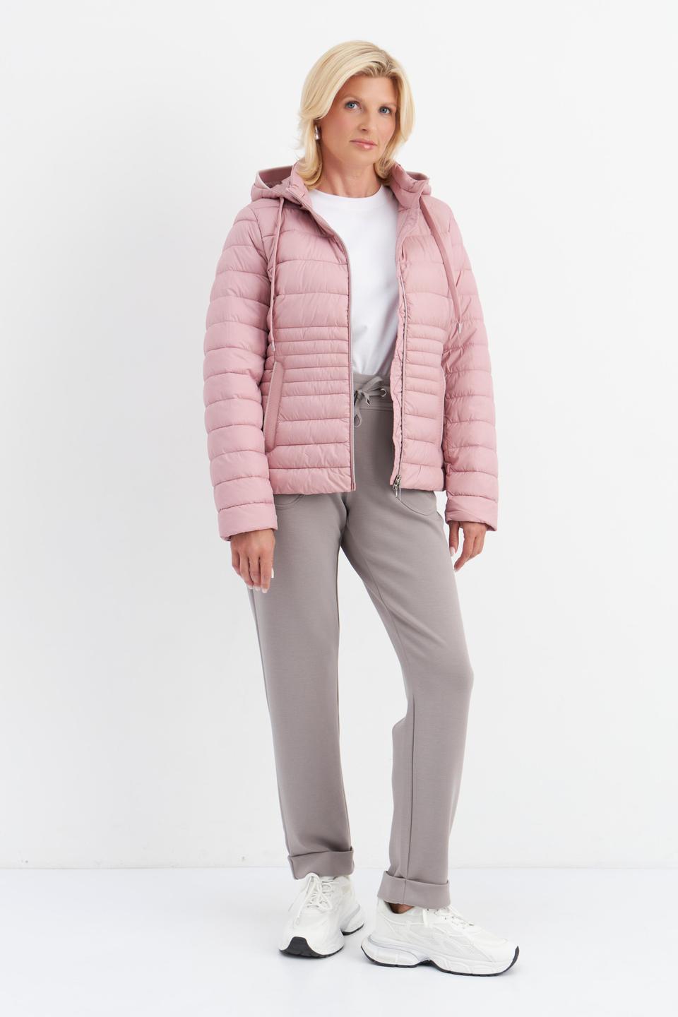 Светло-розовая куртка Betty Barclay outdoor с капюшоном