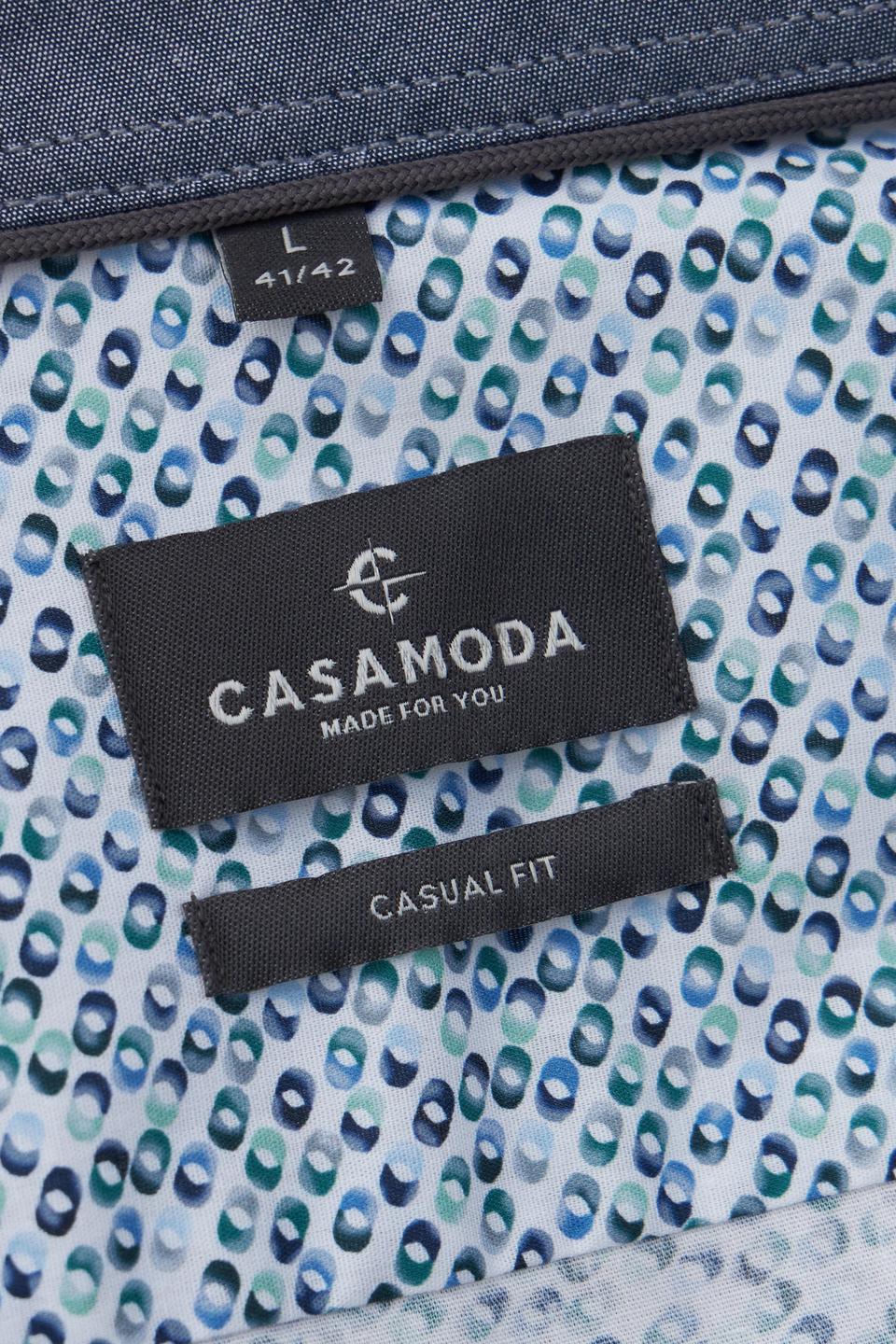 Рубашка Casa Moda с микропринтом светло-голубая