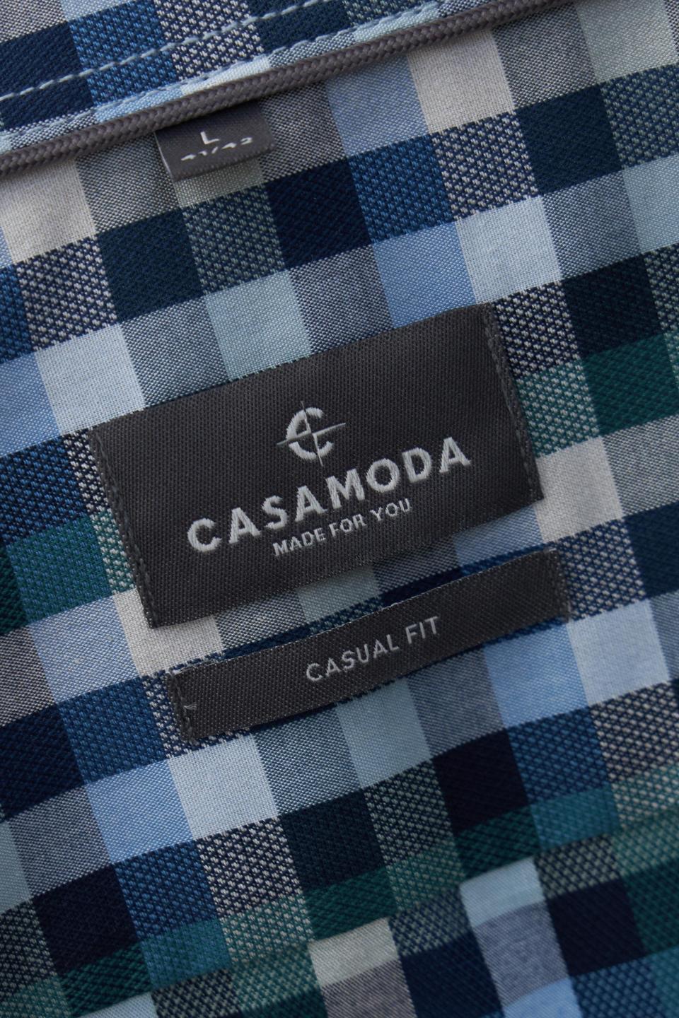 Разноцветная клетчатая рубашка Casa Moda