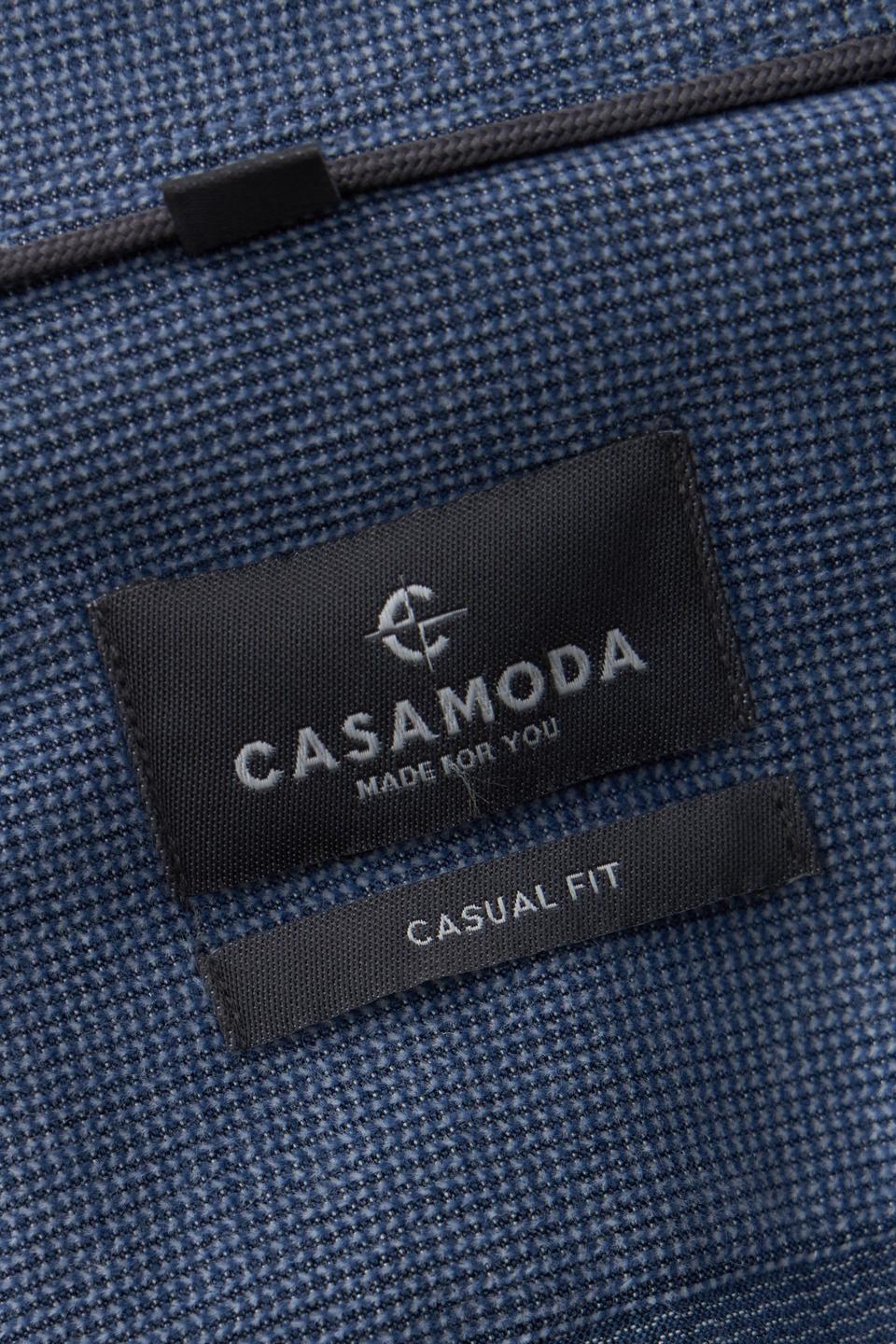 Серо-голубая рубашка с нагрудными карманами Casa Moda