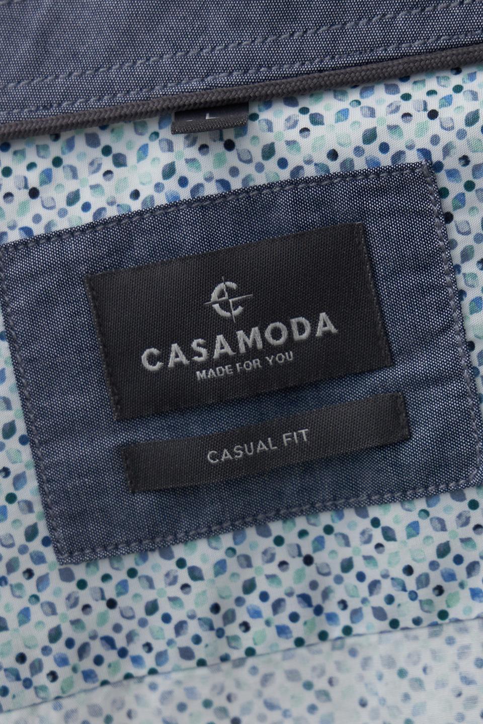 Рубашка Casa Moda светло-голубого цвета с микропринтом
