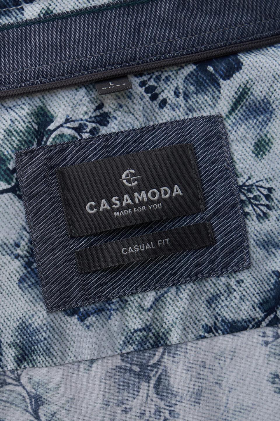 Рубашка Casa Moda с растительным принтом белого цвета