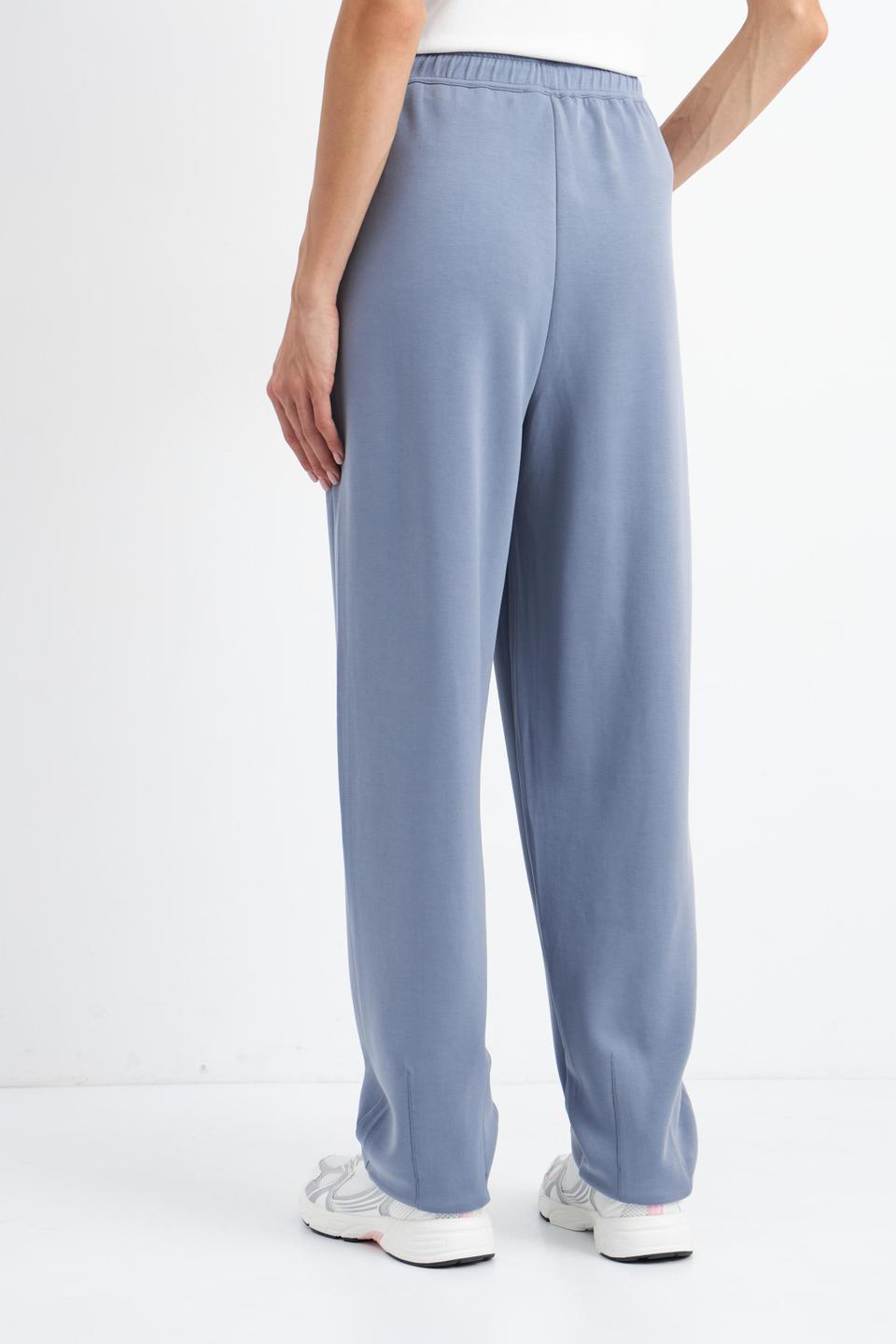 Брюки Bugatti серо-голубого цвета с завязками