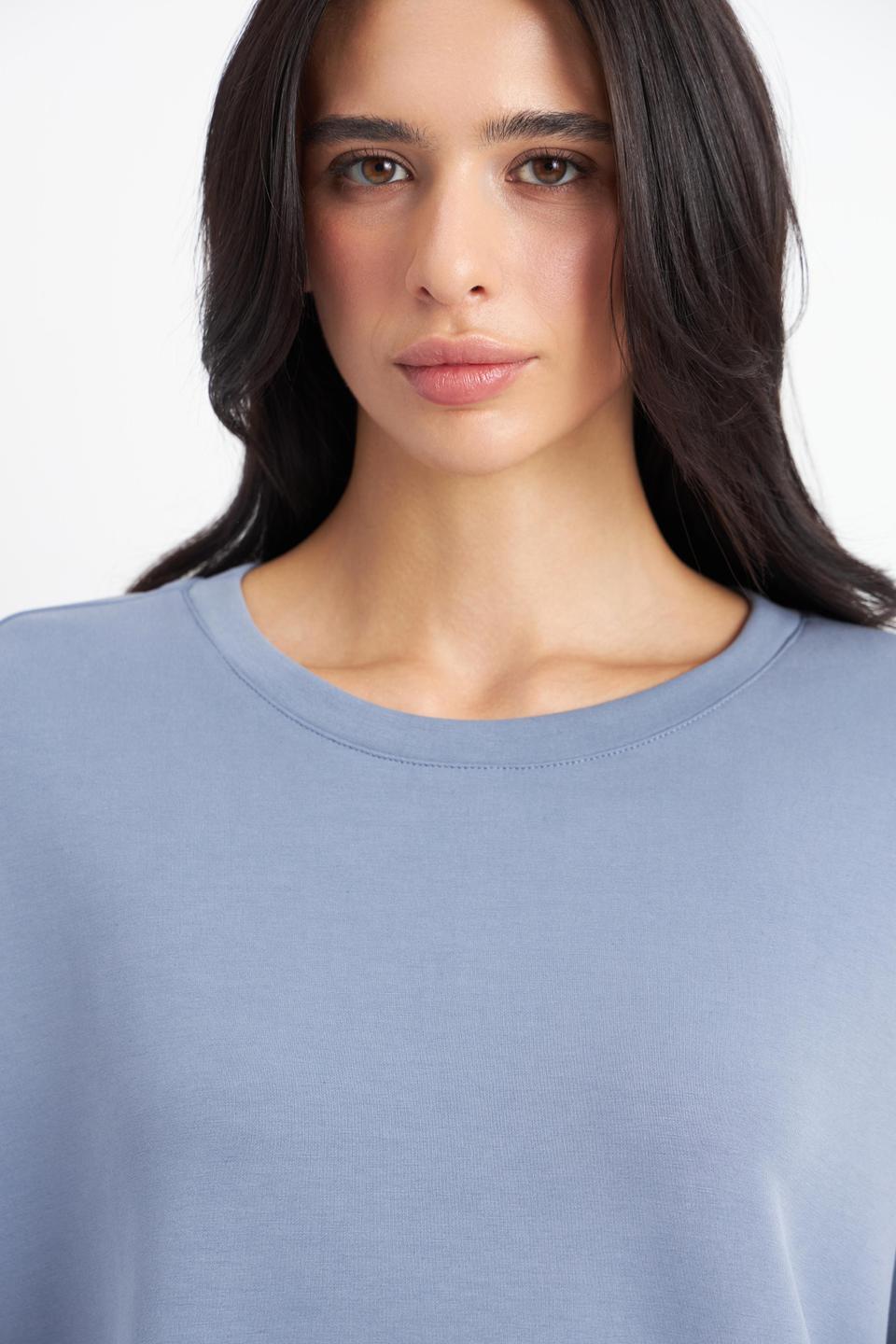 Серо-голубой пуловер Bugatti