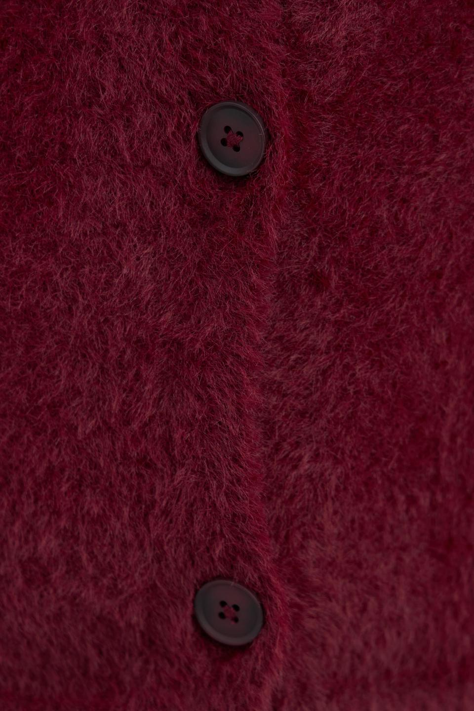 Бордовый трикотажный жилет Rabe collection