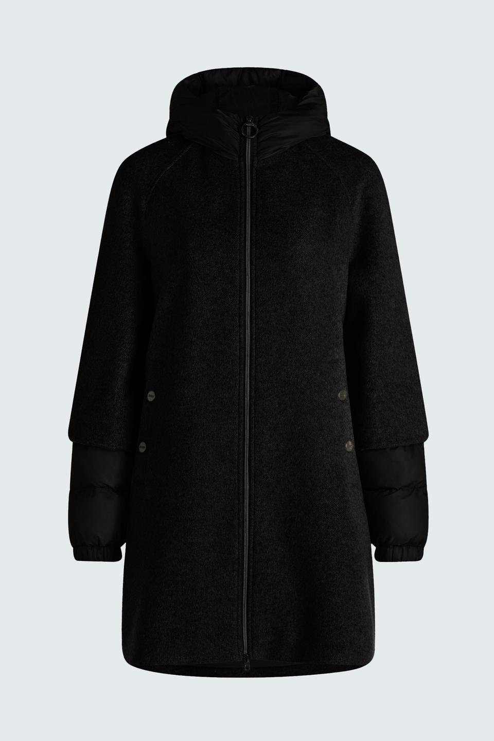 Черное пальто со стегаными деталями Betty Barclay outdoor