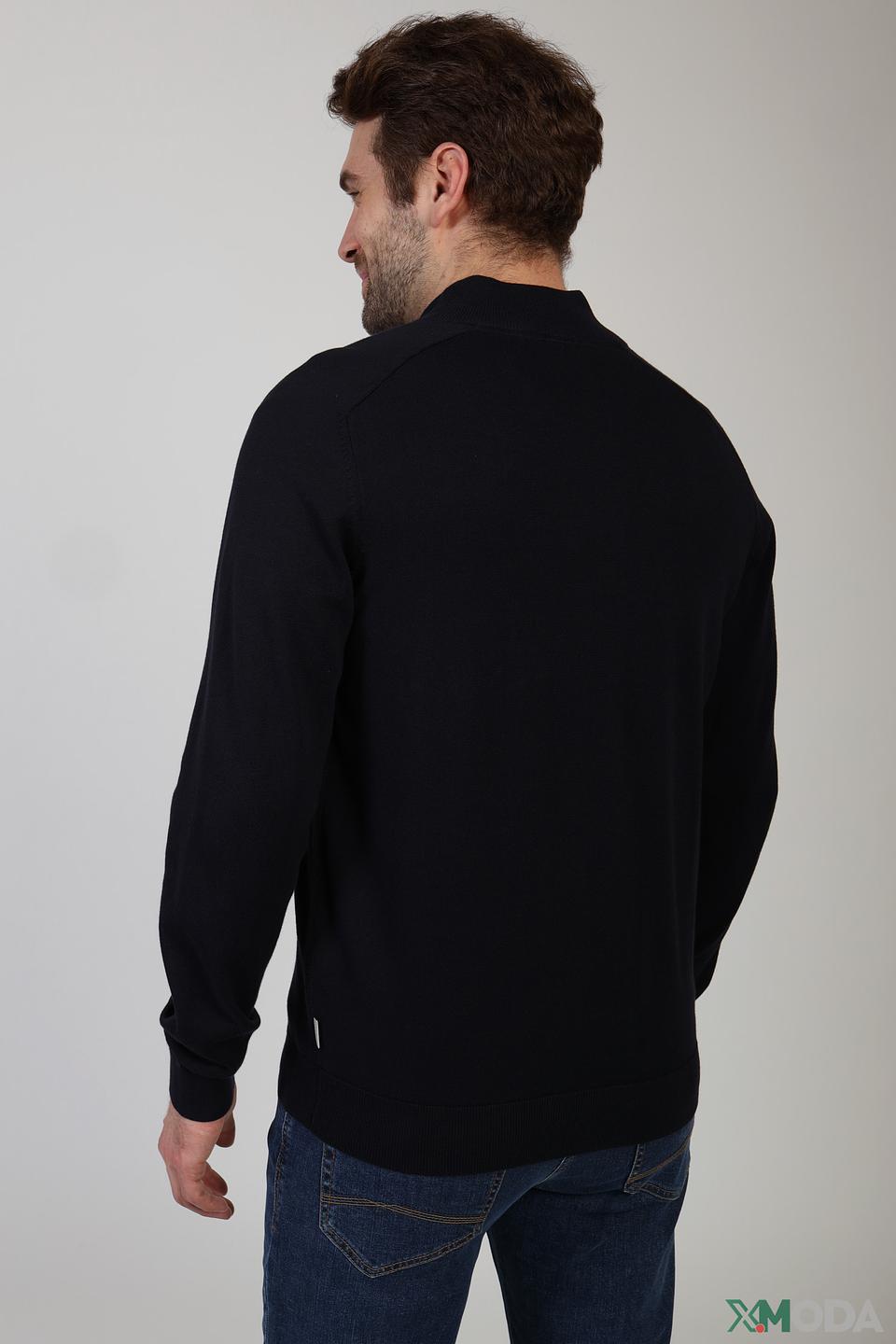 Кардиган Bugatti чёрный на молнии