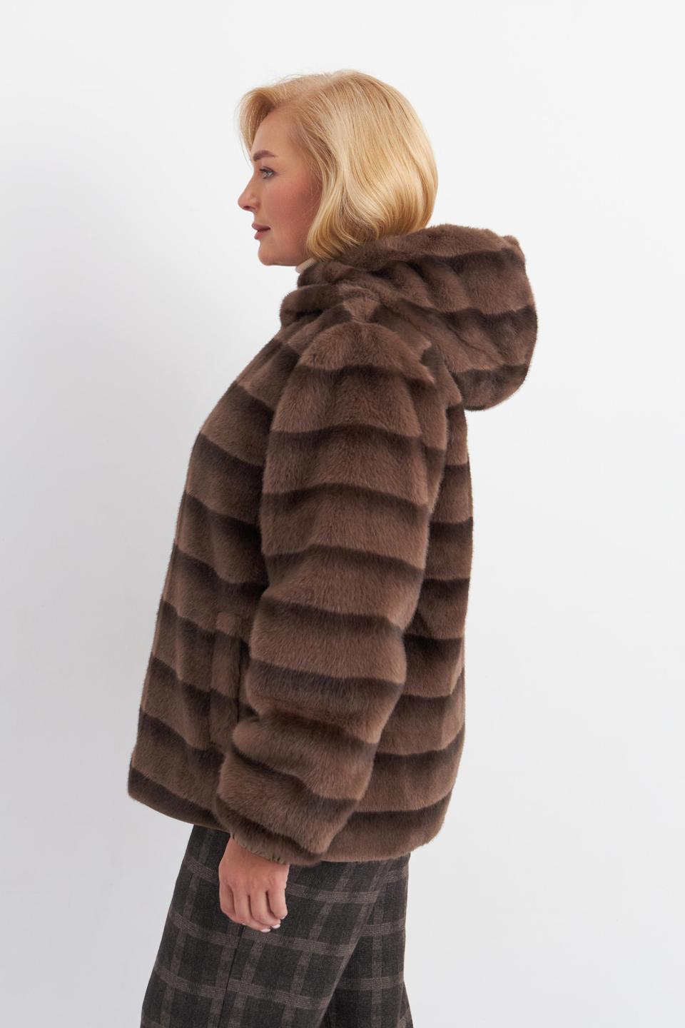 Коричневая куртка из искусственного меха Betty Barclay outdoor