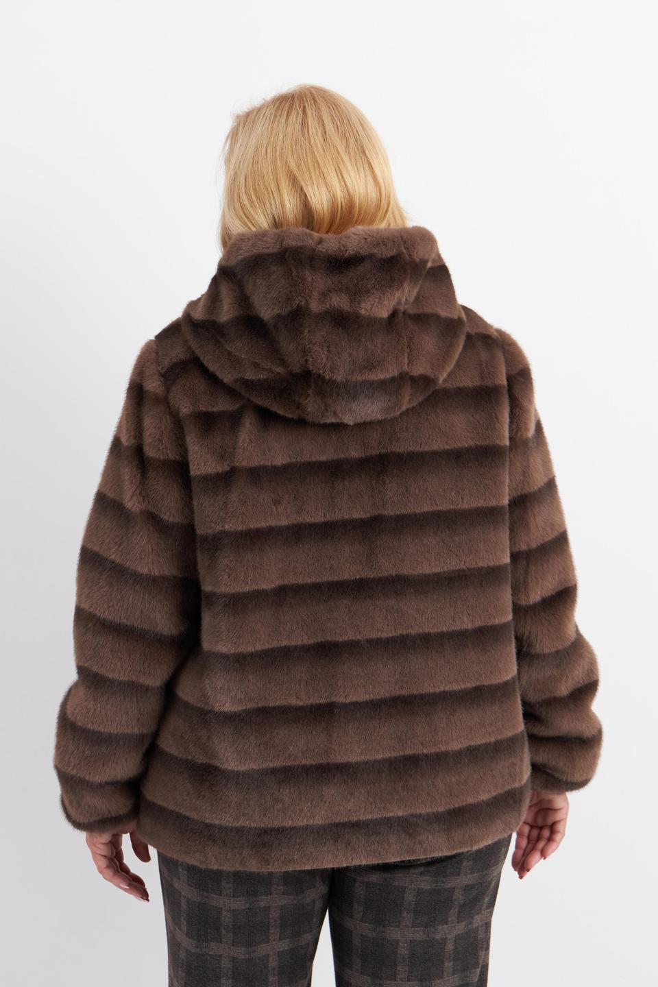 Коричневая куртка из искусственного меха Betty Barclay outdoor