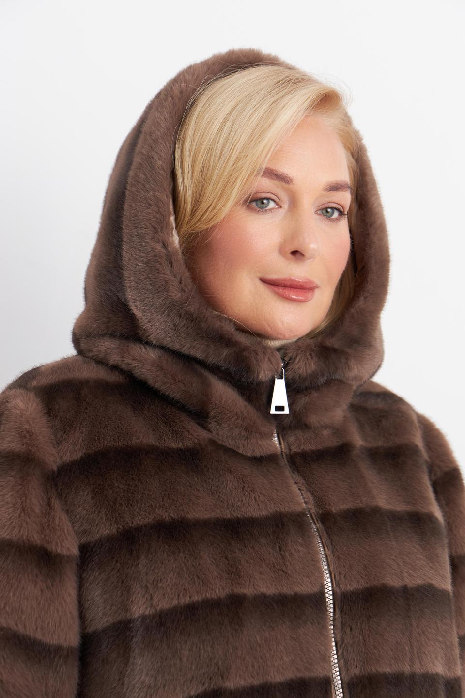 Коричневая куртка из искусственного меха Betty Barclay outdoor