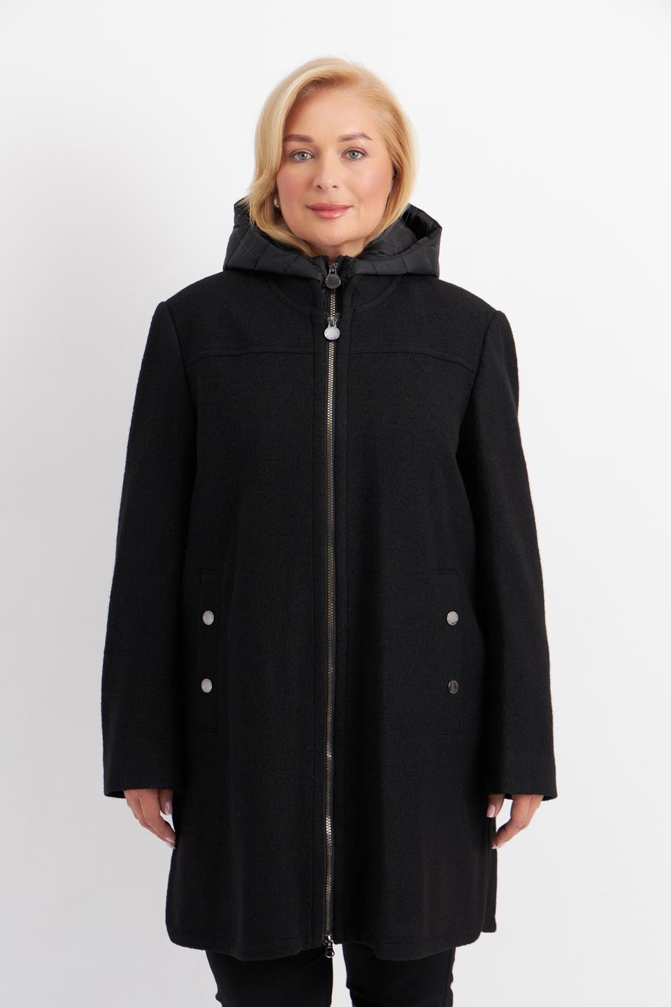 Черное пальто с капюшоном Betty Barclay outdoor