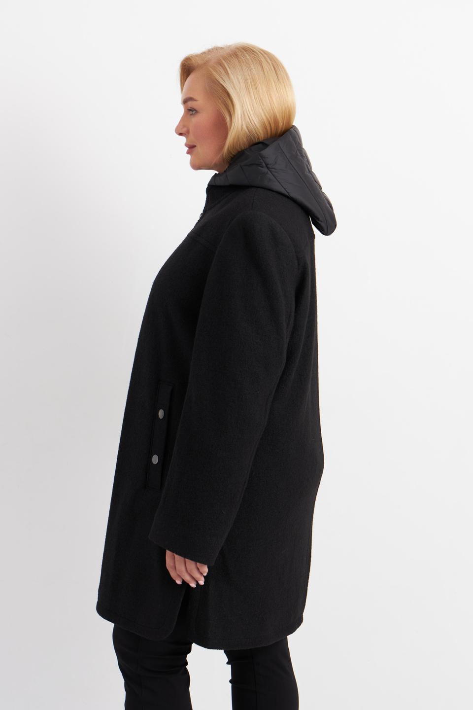 Черное пальто с капюшоном Betty Barclay outdoor