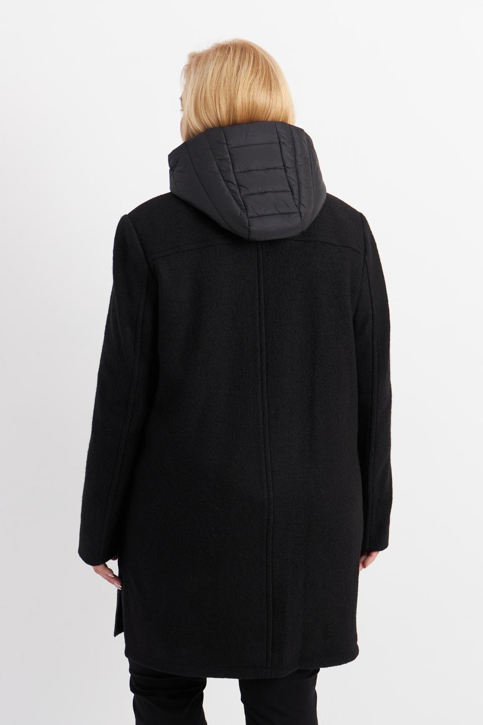 Черное пальто с капюшоном Betty Barclay outdoor