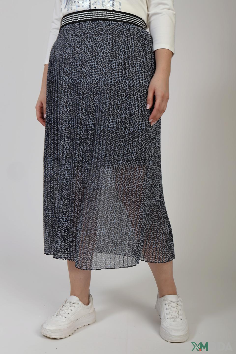 Юбка Via Appia с леопардовым принтом