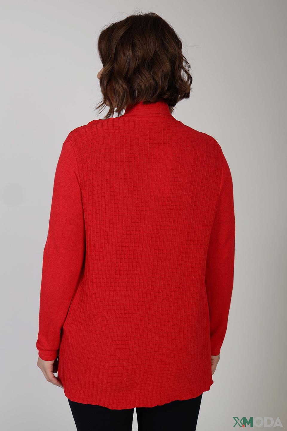 Жакет Lebek вязаный красный