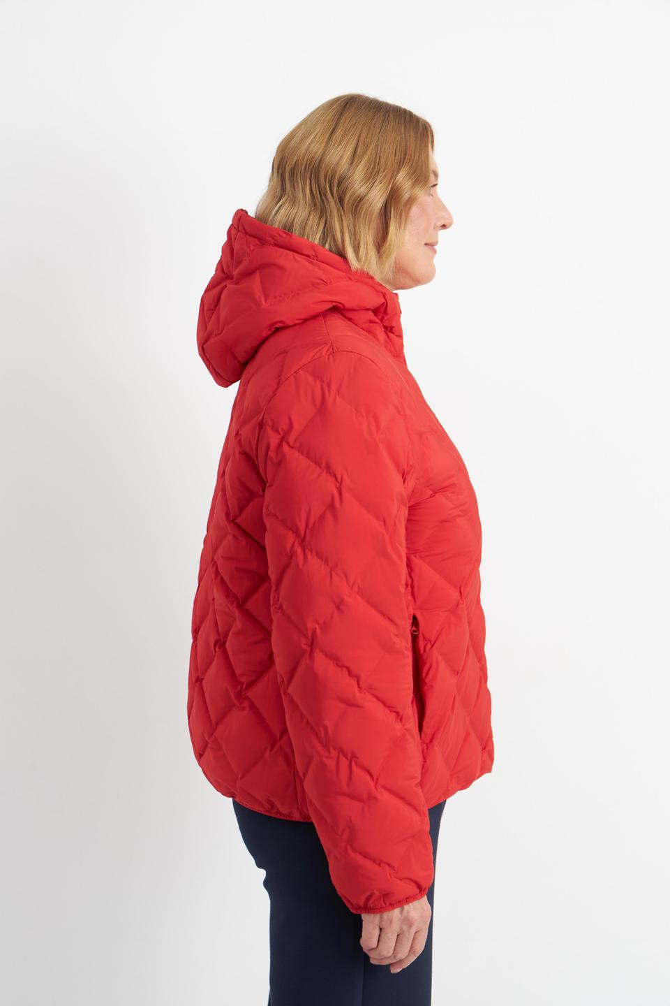 Красная стеганая куртка Betty Barclay outdoor с капюшоном