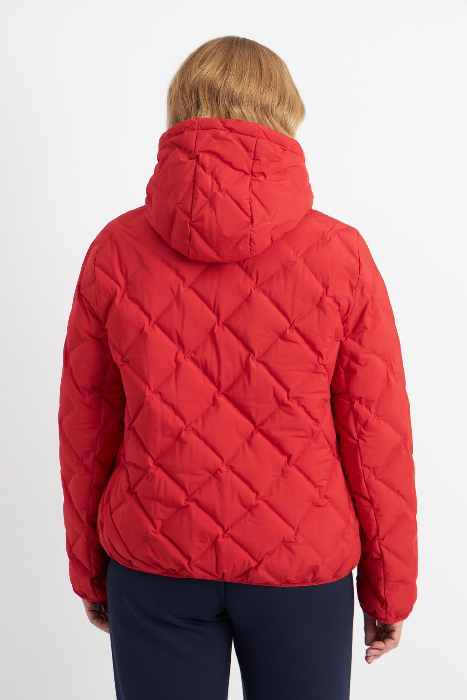 Красная стеганая куртка Betty Barclay outdoor с капюшоном