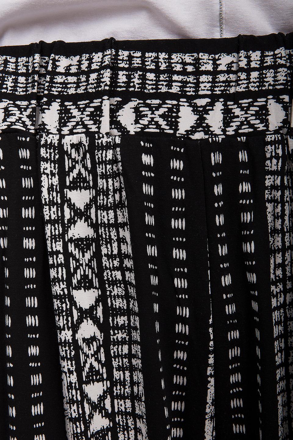 Брюки Via Appia с принтом чёрно-белый