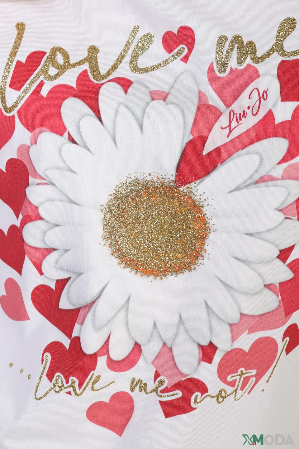 Футболка Liu-Jo Jeans с цветочным принтом